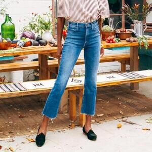 MOTHER The Looker Ankle Fray in Satisfaction Guaranteed